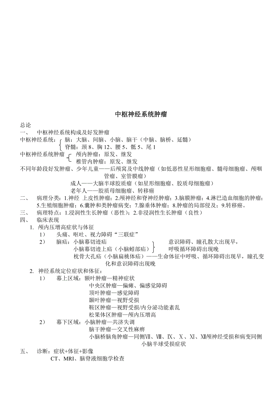 【管理精品】中枢神经系统肿瘤_第1页