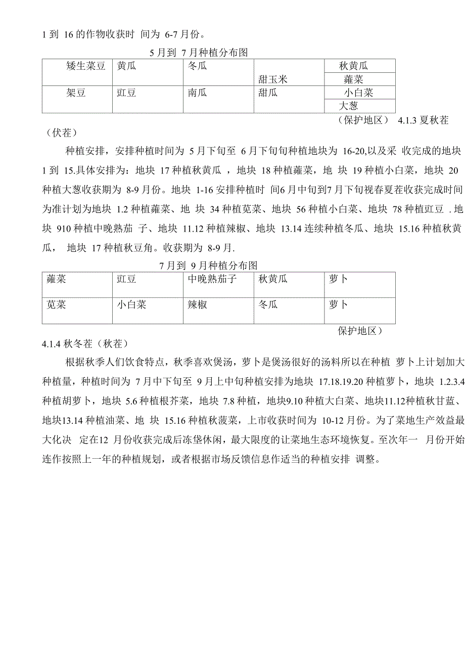 蔬菜种植计划_第4页