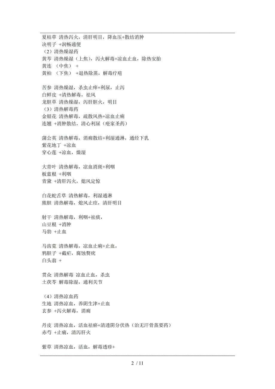 常见中药及其功能主治_第2页