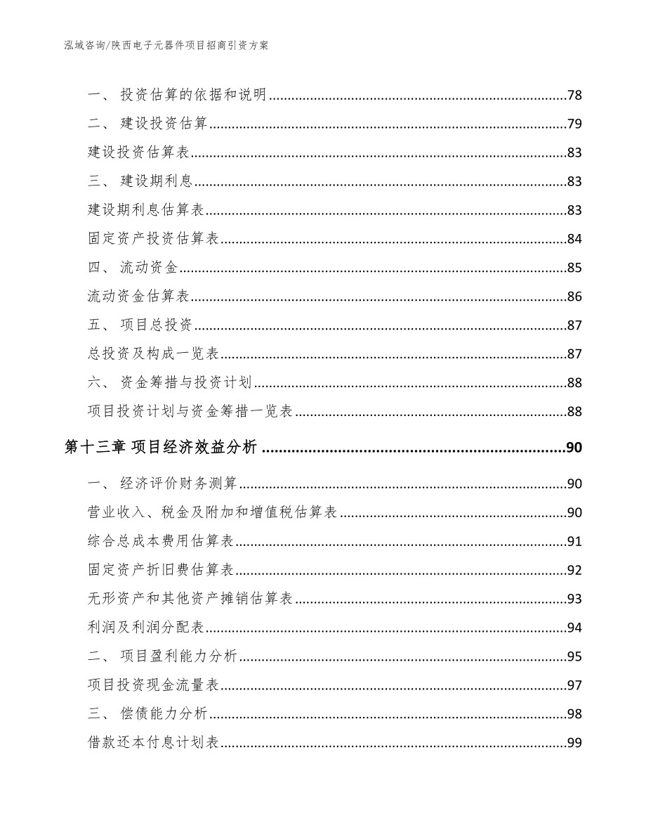 陕西电子元器件项目招商引资方案_第4页