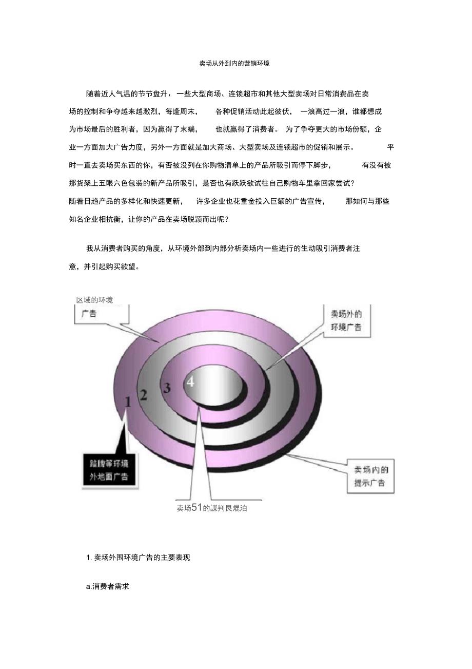 卖场从外到内的营销环境_第1页