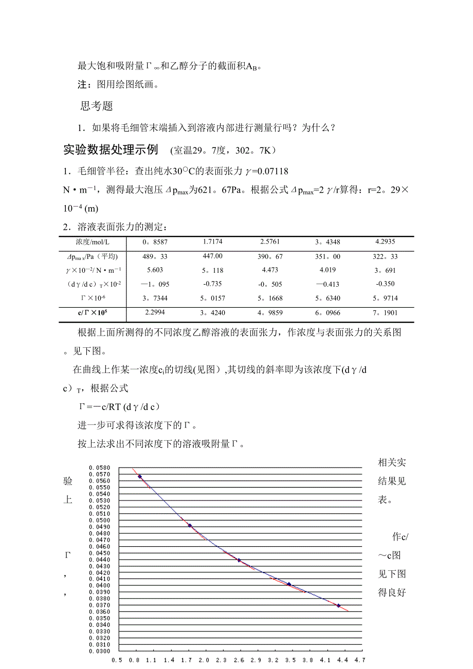 实验量大泡压法测定溶液的表面张力_第3页