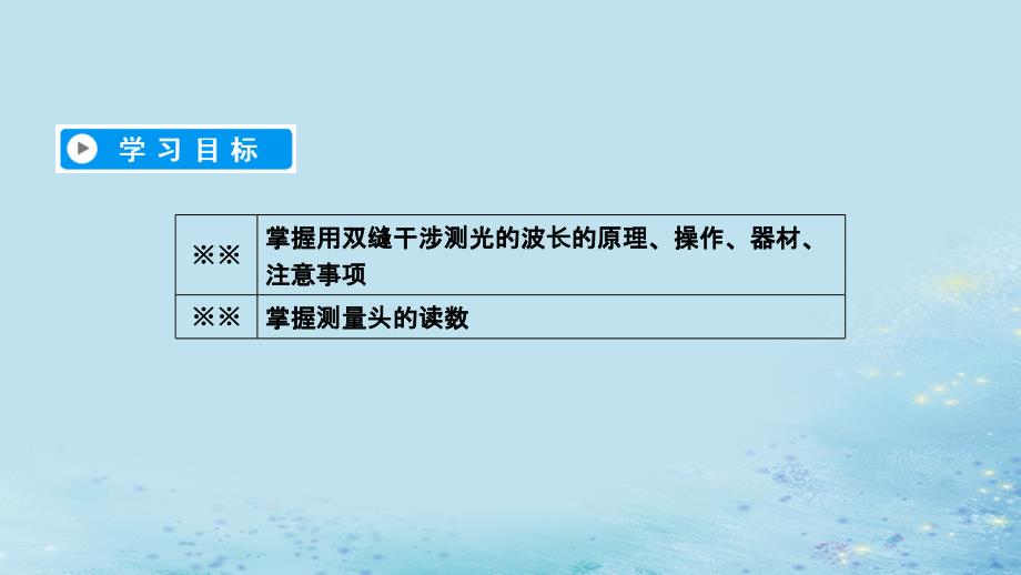 2018-2019高中物理 第十三章 光 第4节 实验：用双缝干涉测量光的波长课件 新人教版选修3-4_第3页