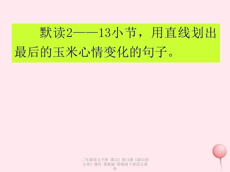 最新二年级语文下册课文5第14课最后的玉米课件鄂教版鄂教级下册语文课件_第5页