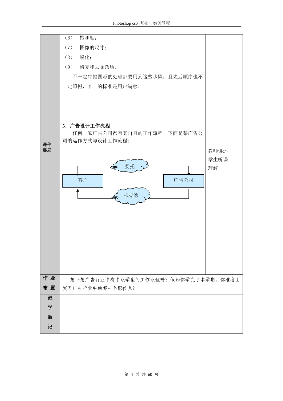 Photoshop CS3基础与实例教程教案_第4页