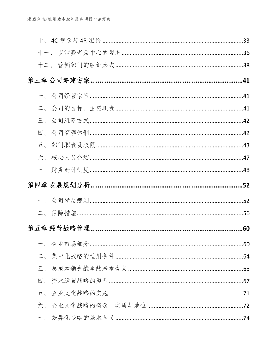 杭州城市燃气服务项目申请报告_模板_第3页