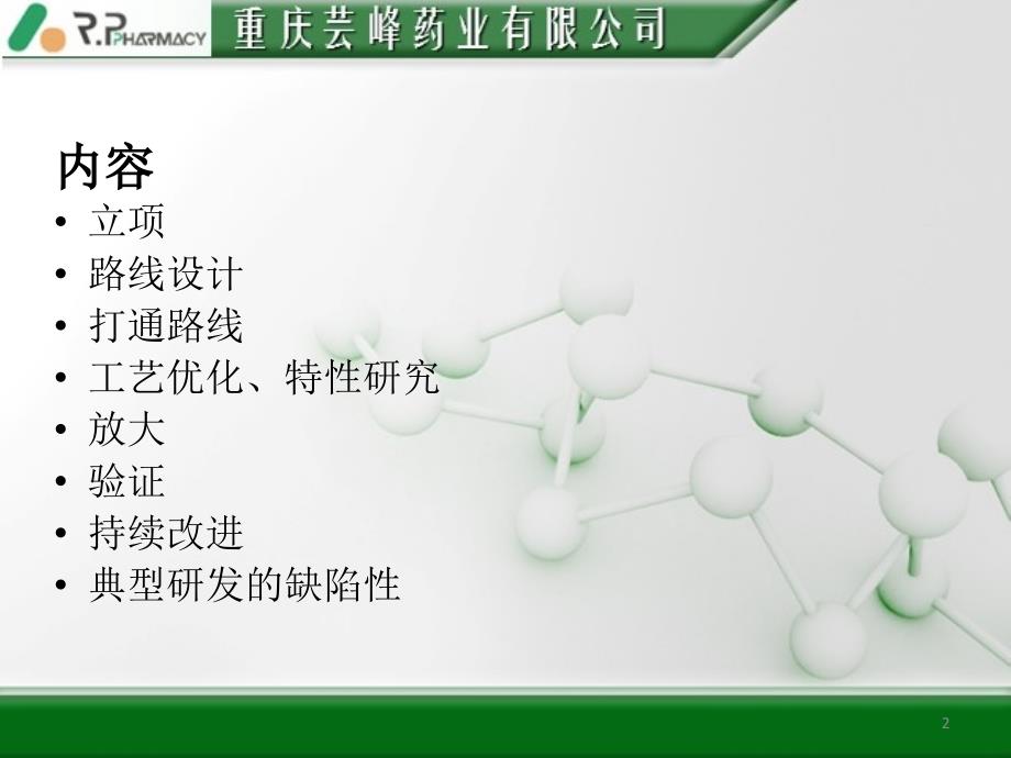 如何进行原料药的研发PPT优秀课件_第2页