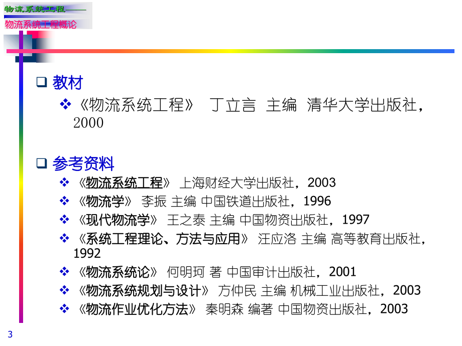 物流系统工程全套课件463项国家级精品课程ppt_第3页