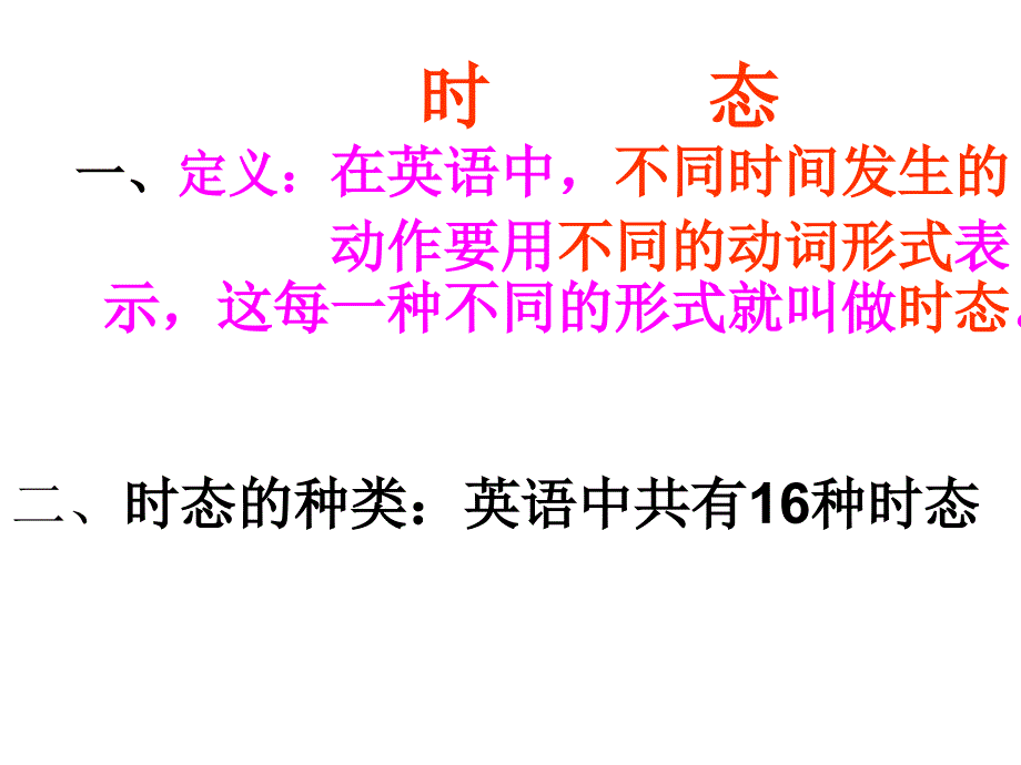 中考英语复习动词一般现在时和一般过去时复习课件_第1页