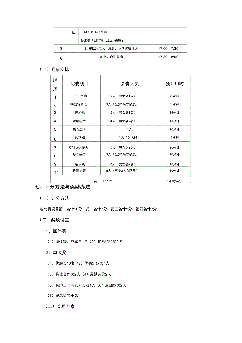 公司首届趣味运动会活动方案_第4页