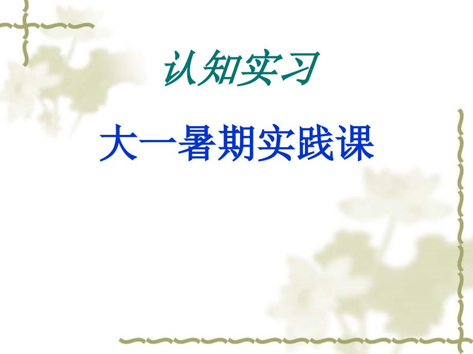 认知实习辅导_第1页