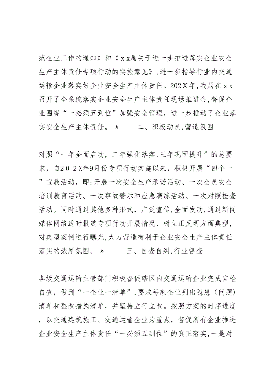 落实企业安全生产主体责任专项行动工作总结_第2页