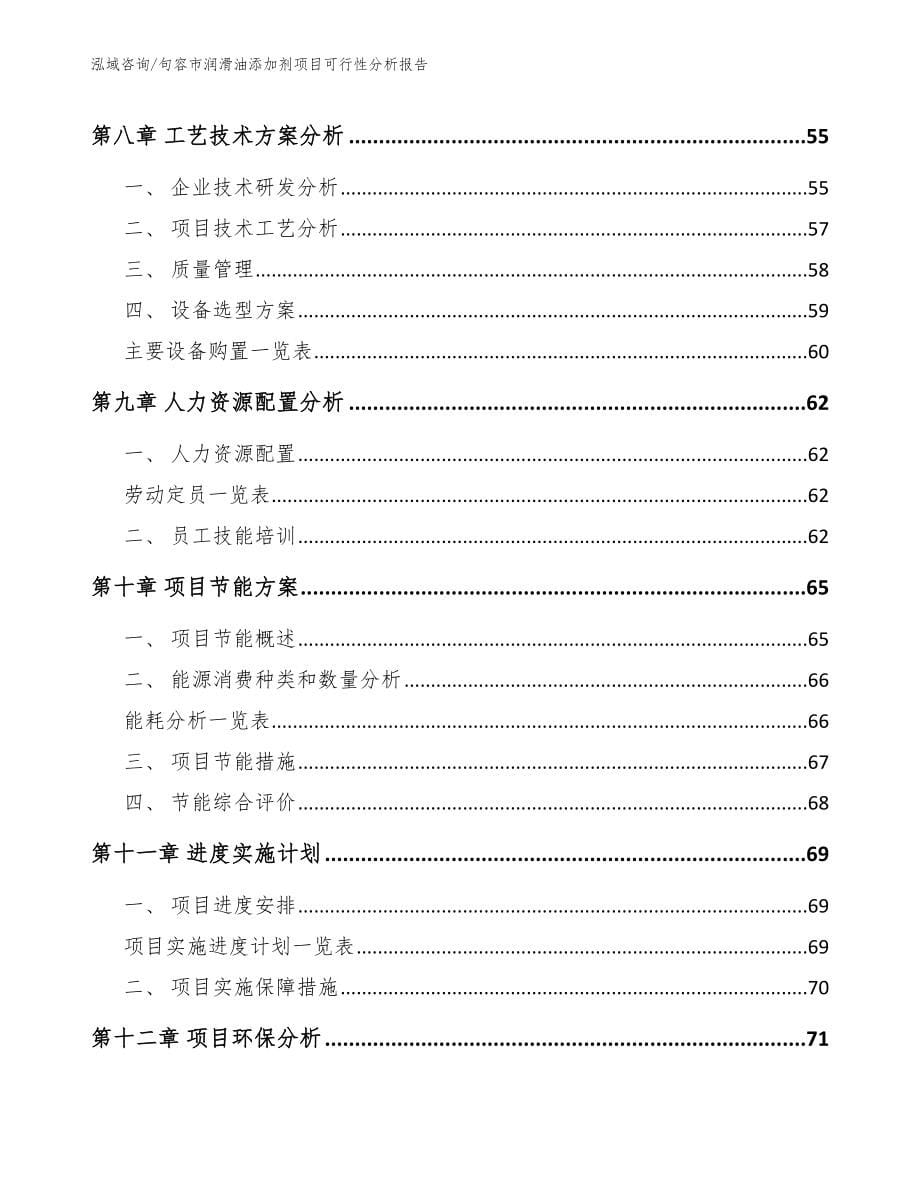 句容市润滑油添加剂项目可行性分析报告_参考模板_第5页