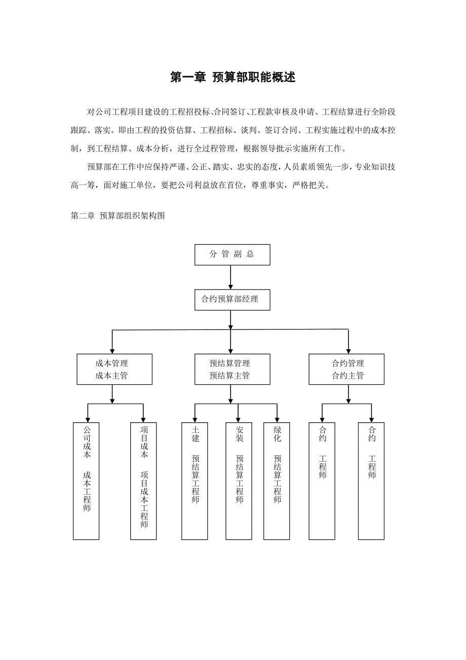 某工程公司预算部管理制度_第3页