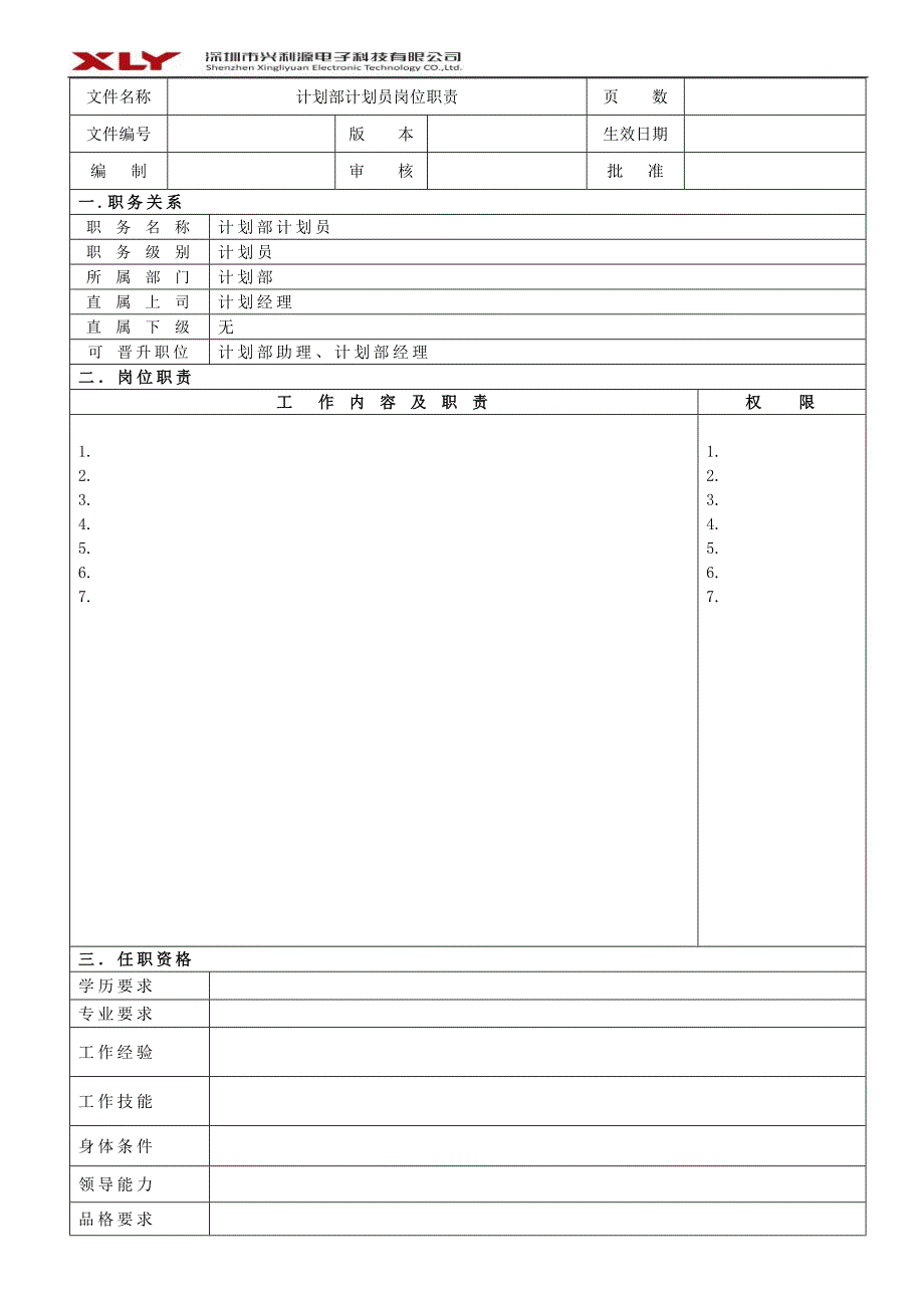 计划部岗位职责.doc_第4页