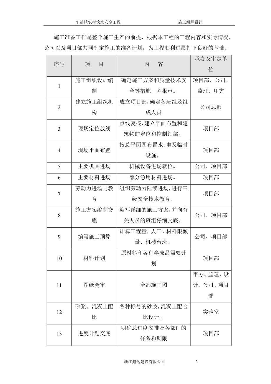 农村饮水安全项目施工组织设计_第3页