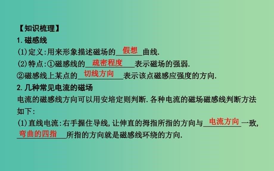 2018-2019学年高中物理 第三章 磁场 第3节 几种常见的磁场课件 新人教版选修3-1.ppt_第5页