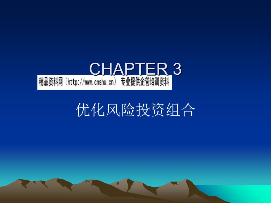 投资学之优化风险投资组合cgnv_第1页