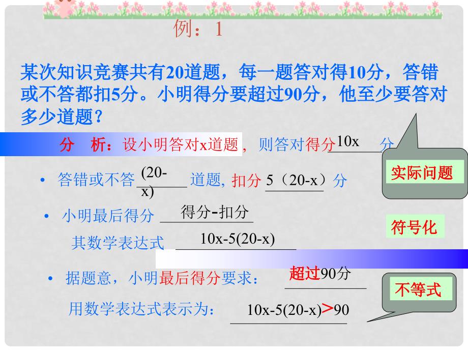 七年级数学实际问题与一元一次不等式课件新人教版_第4页