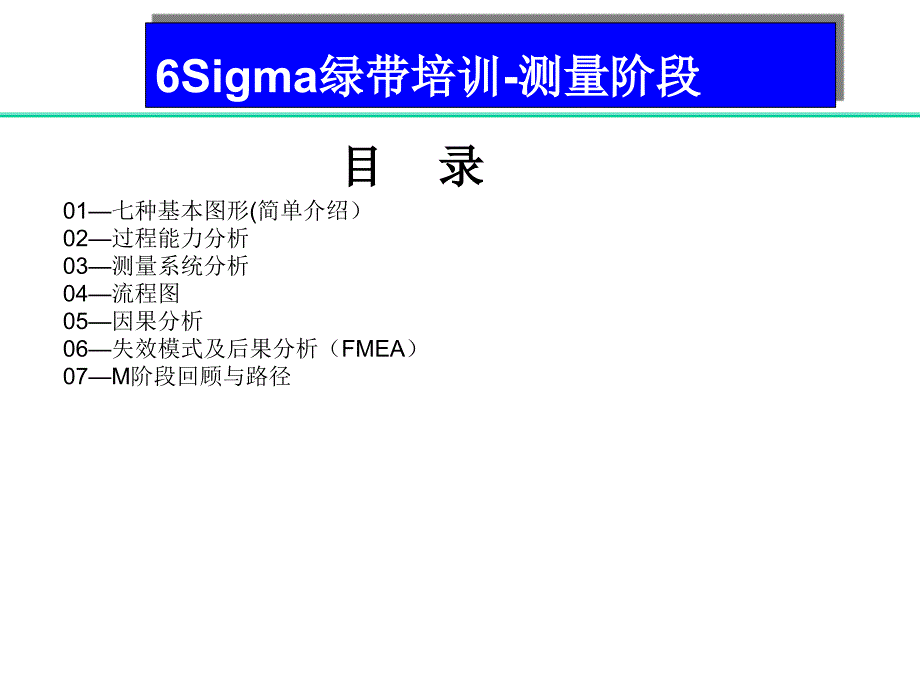 M阶段绿带教材(最新)_第1页