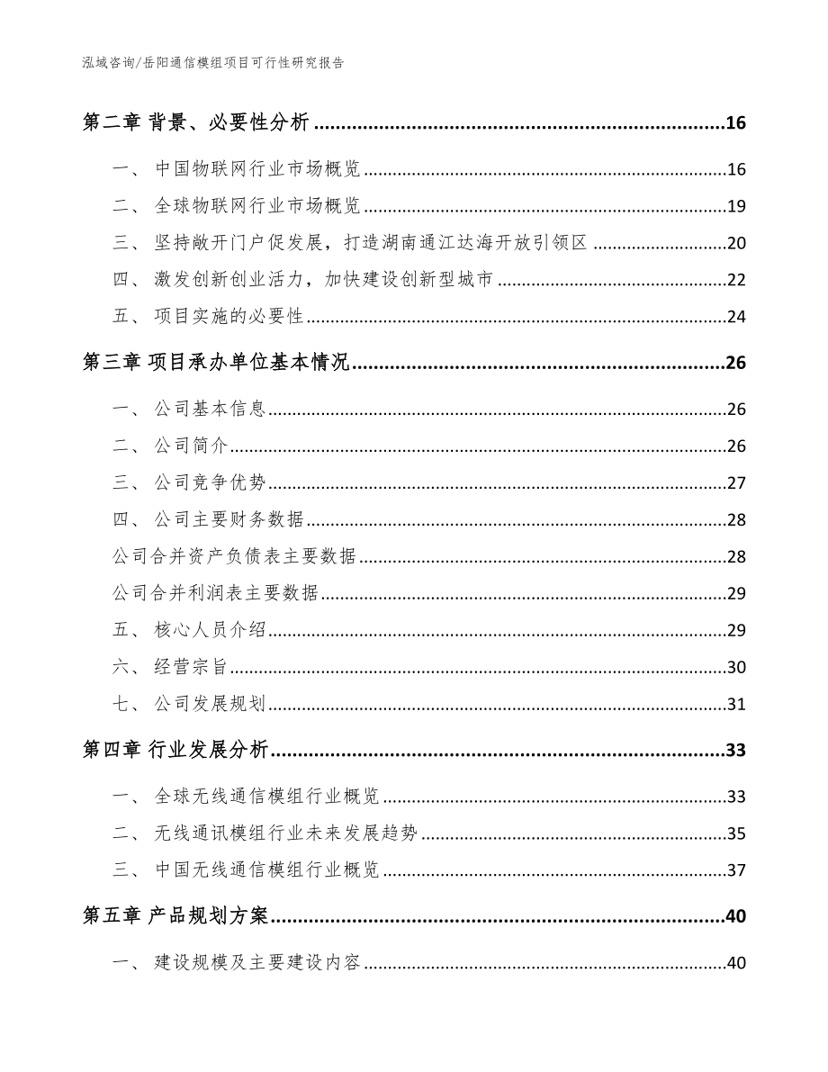 岳阳通信模组项目可行性研究报告（参考模板）_第3页