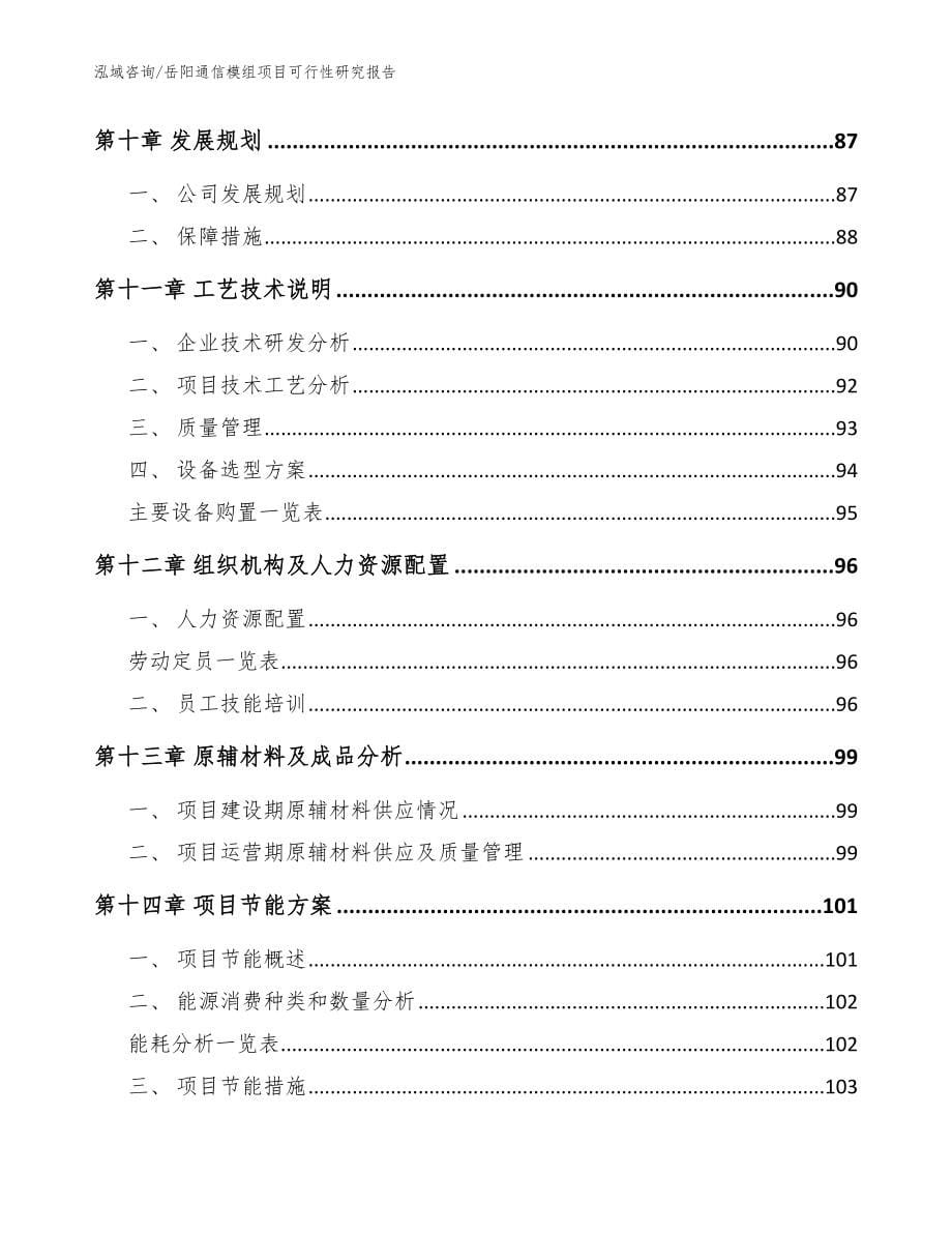 岳阳通信模组项目可行性研究报告（参考模板）_第5页