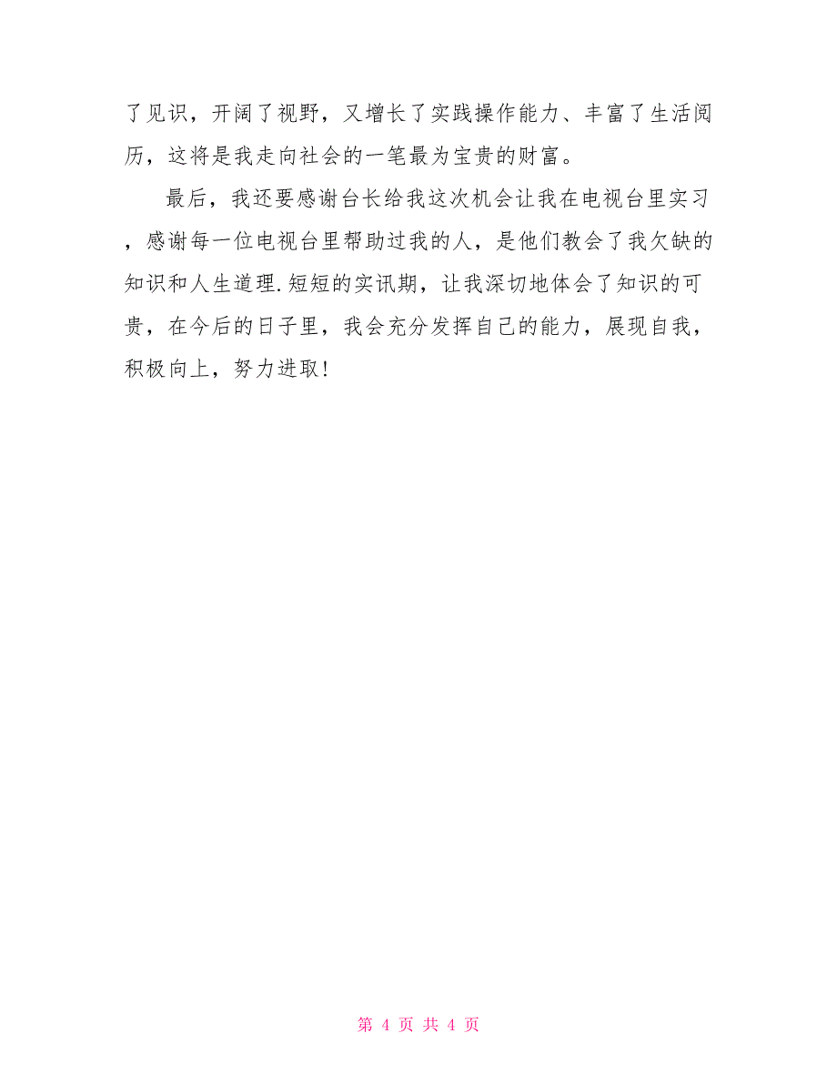 2022年广播电视编导实习报告范文_第4页