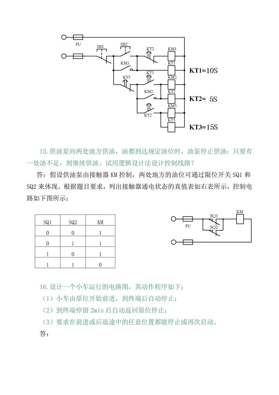 《电气控制与PLC》课后习题参考答案_第5页