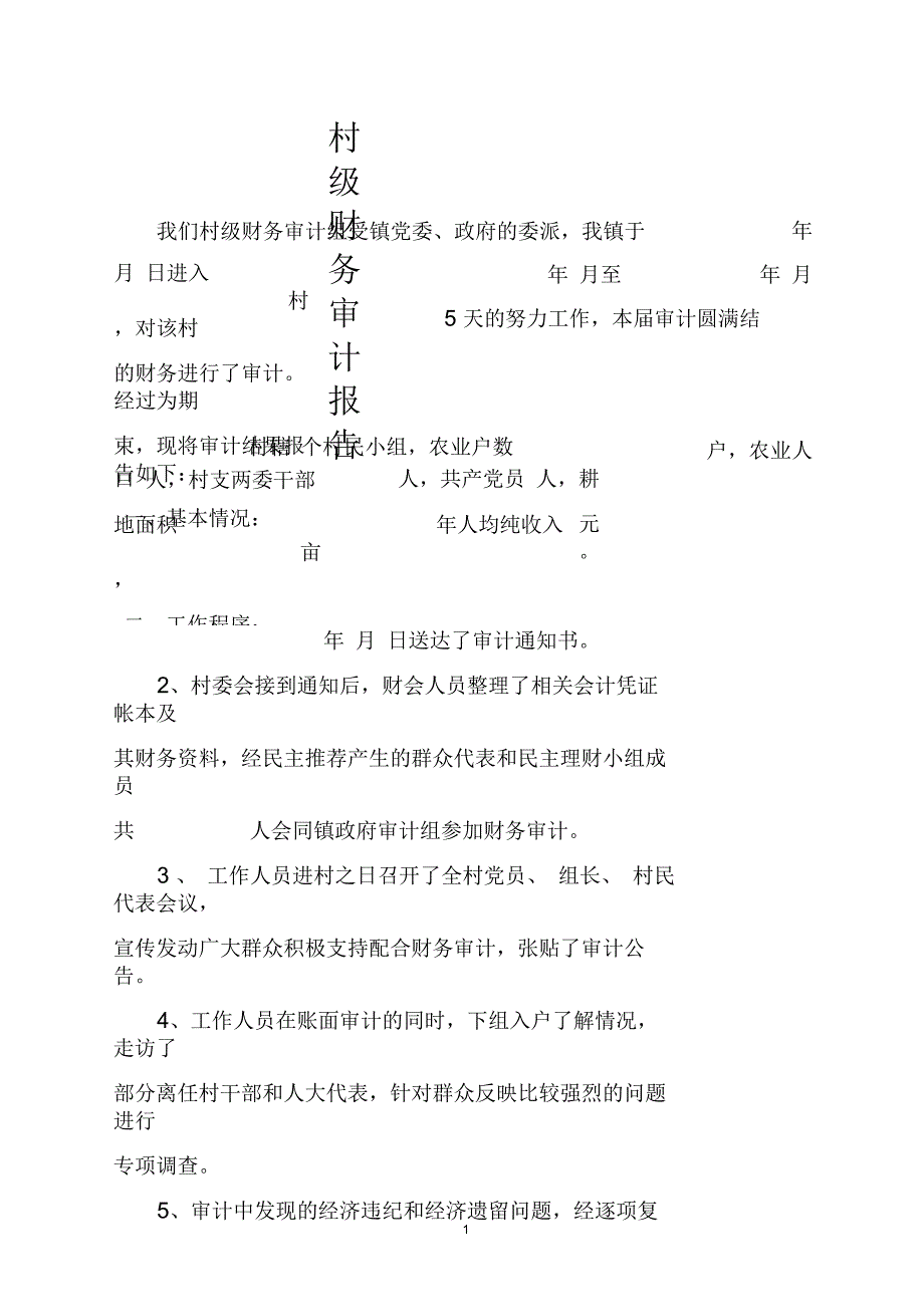 村级财务审计报告_第1页