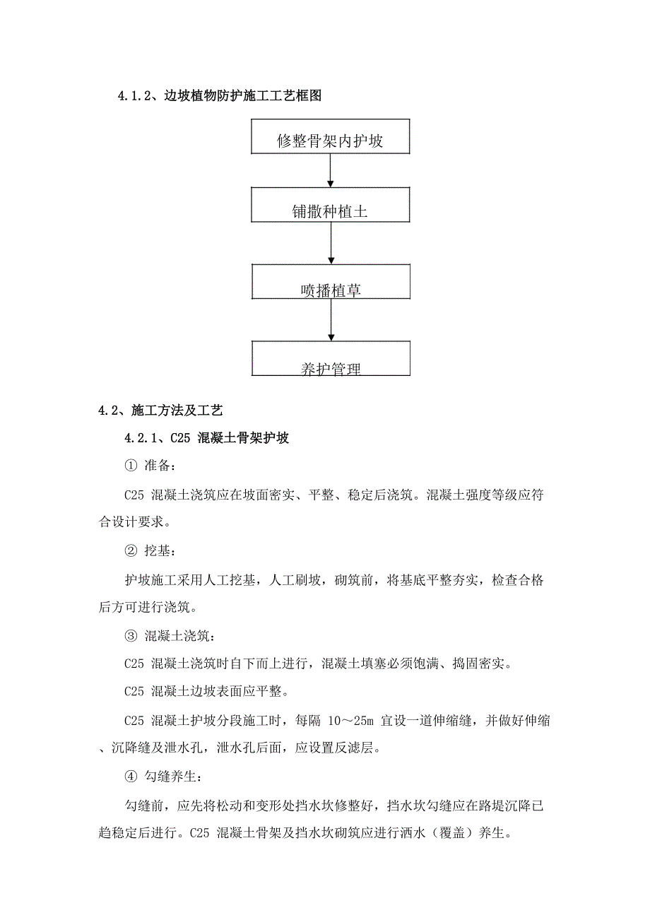 路基骨架护坡施工作业指导书_第4页