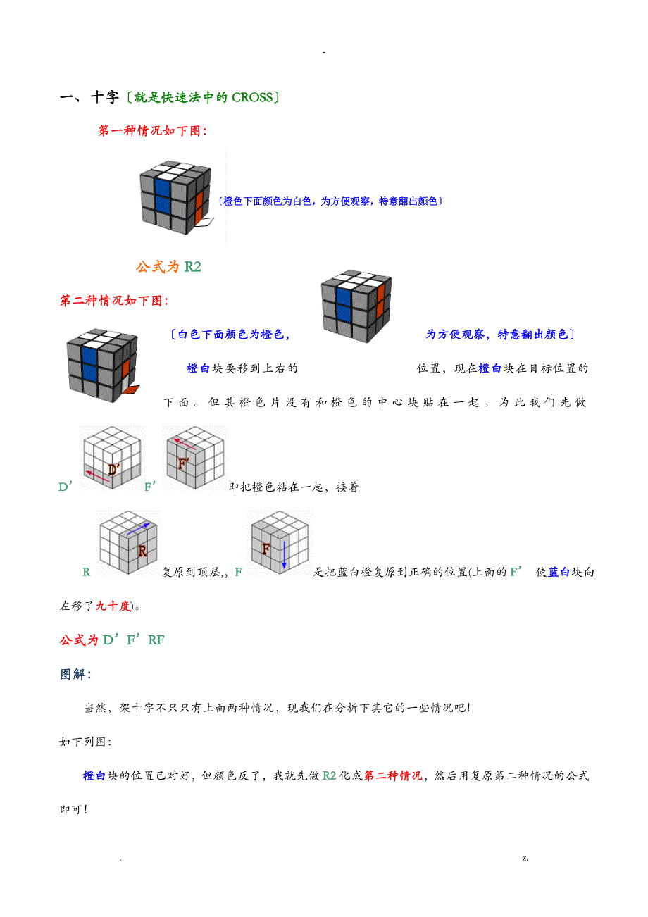 初级魔方公式图解_第2页