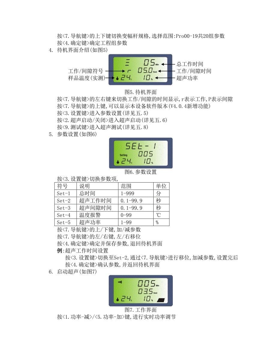 超声波使用说明书_第5页