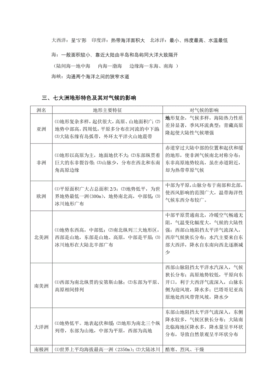 世界陆地和海洋(教案)_第2页