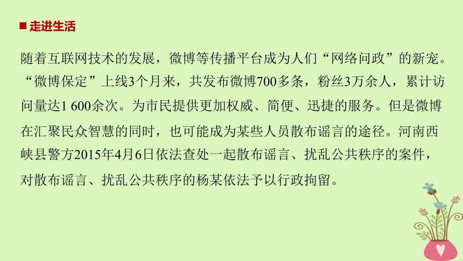 2017-2018学年高中政治 第一单元 公民的政治生活 第一课 生活在人民当家作主的国家 2 政治权利与义务：参与政治生活的基础课件 新人教版必修2_第2页