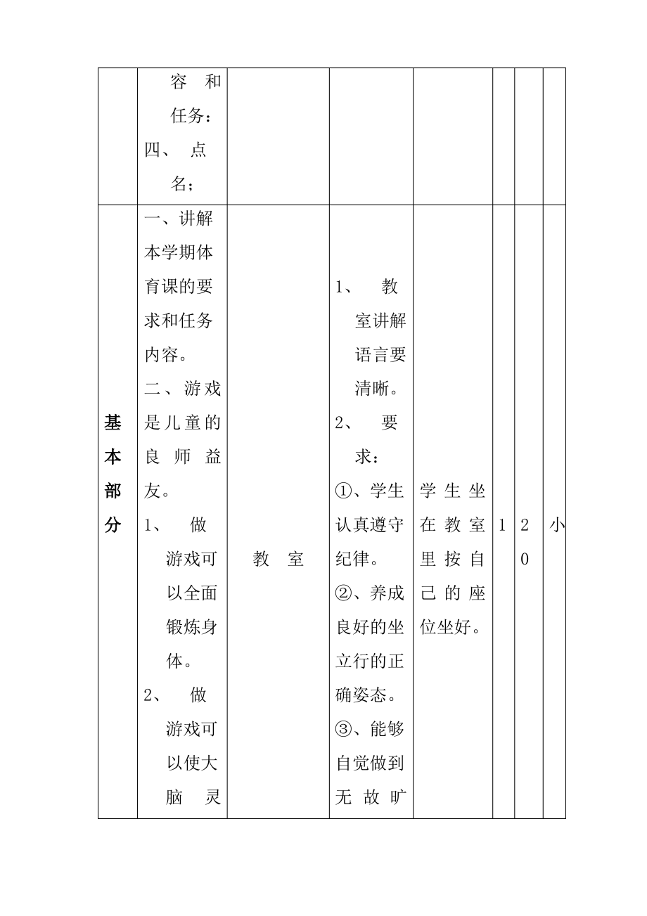 人教版三年级体育教案全集全册_第2页