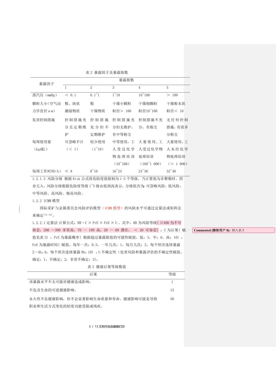 SG及ICMM风险评估模型在电镀企业职业健康风险评估中应用比较研究_第3页