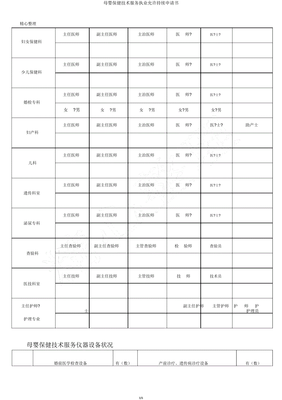 母婴保健技术服务执业许可延续申请书.doc_第3页