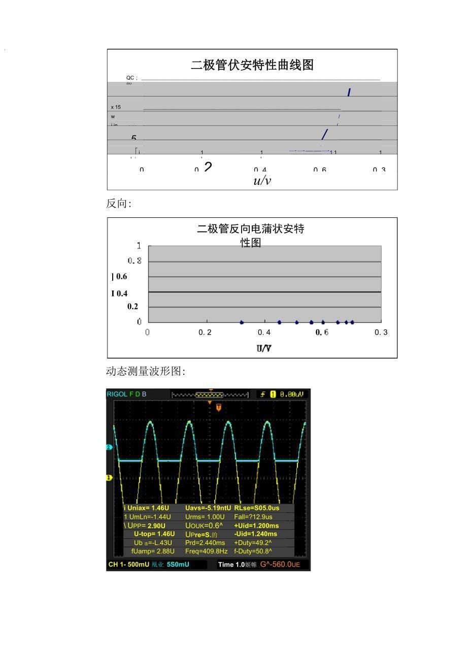 实验四二极管伏安特性曲线_第5页