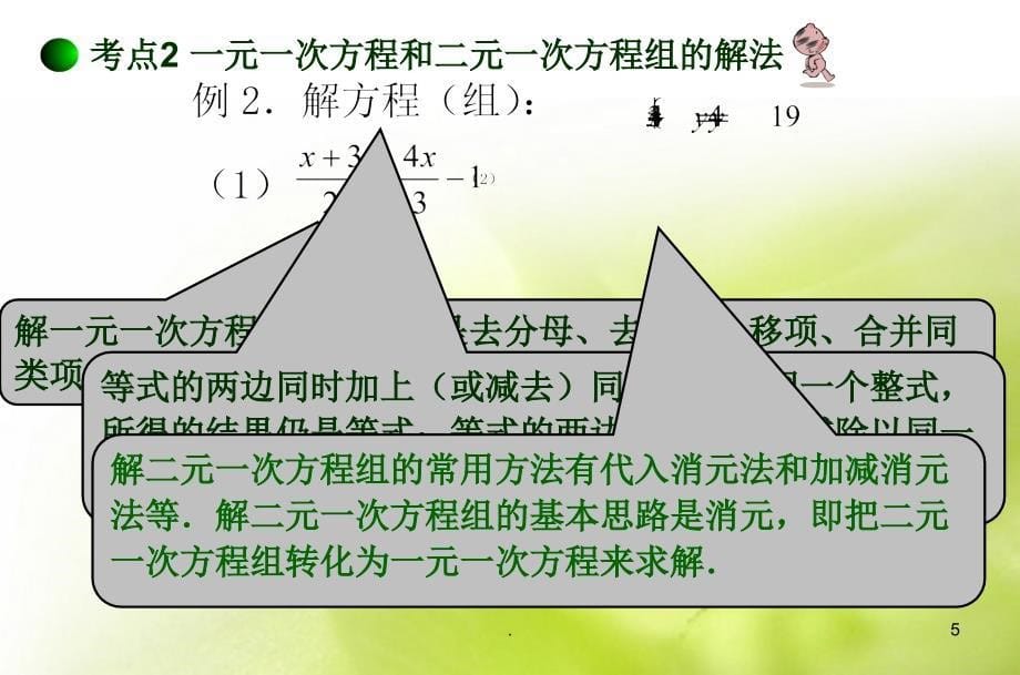 中考数学专题复习方程组与不等式组一元一次方程和二元一次方程组PPT精选文档_第5页