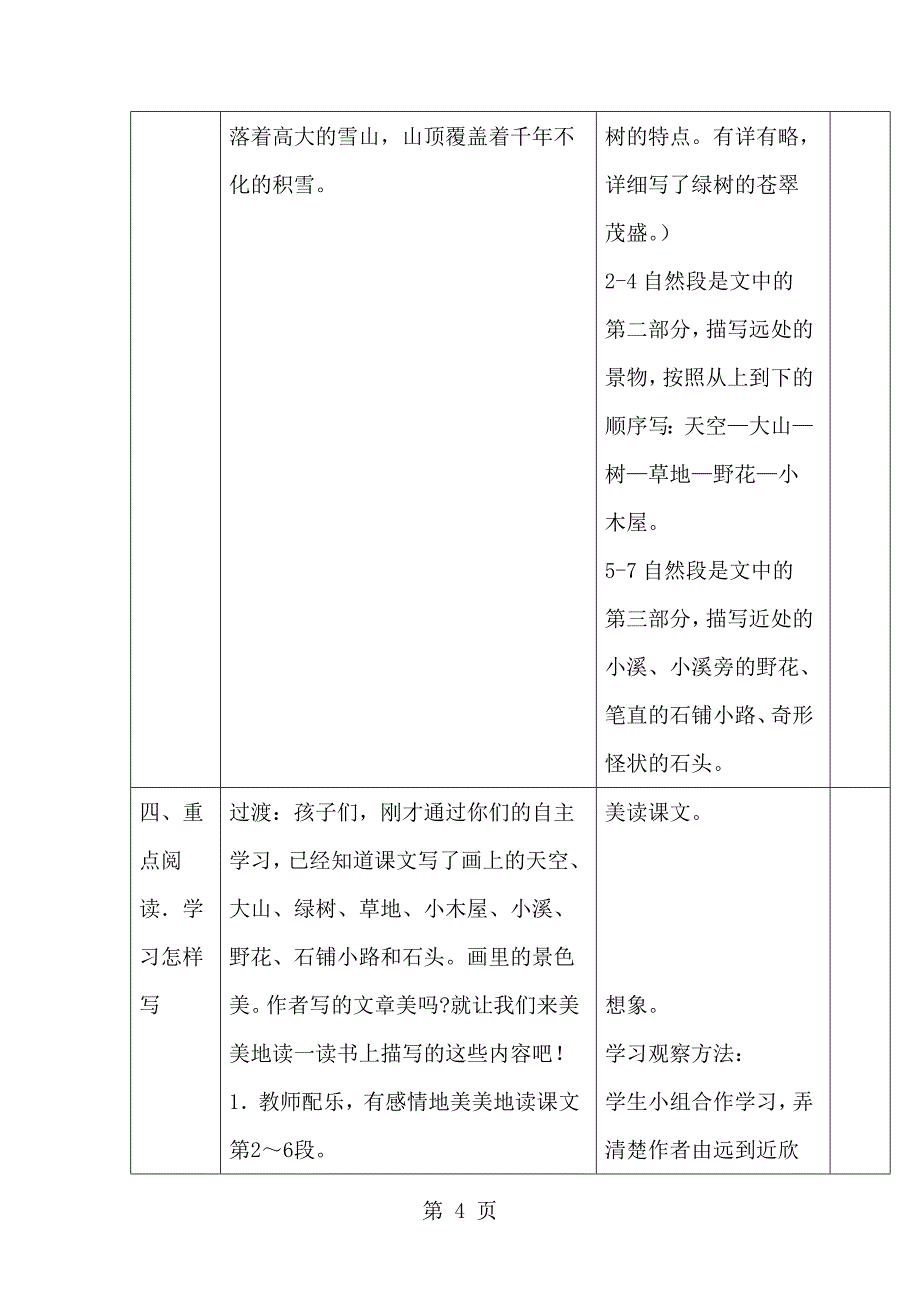 2023年三年级下语文教案一幅画西师大版.doc_第4页