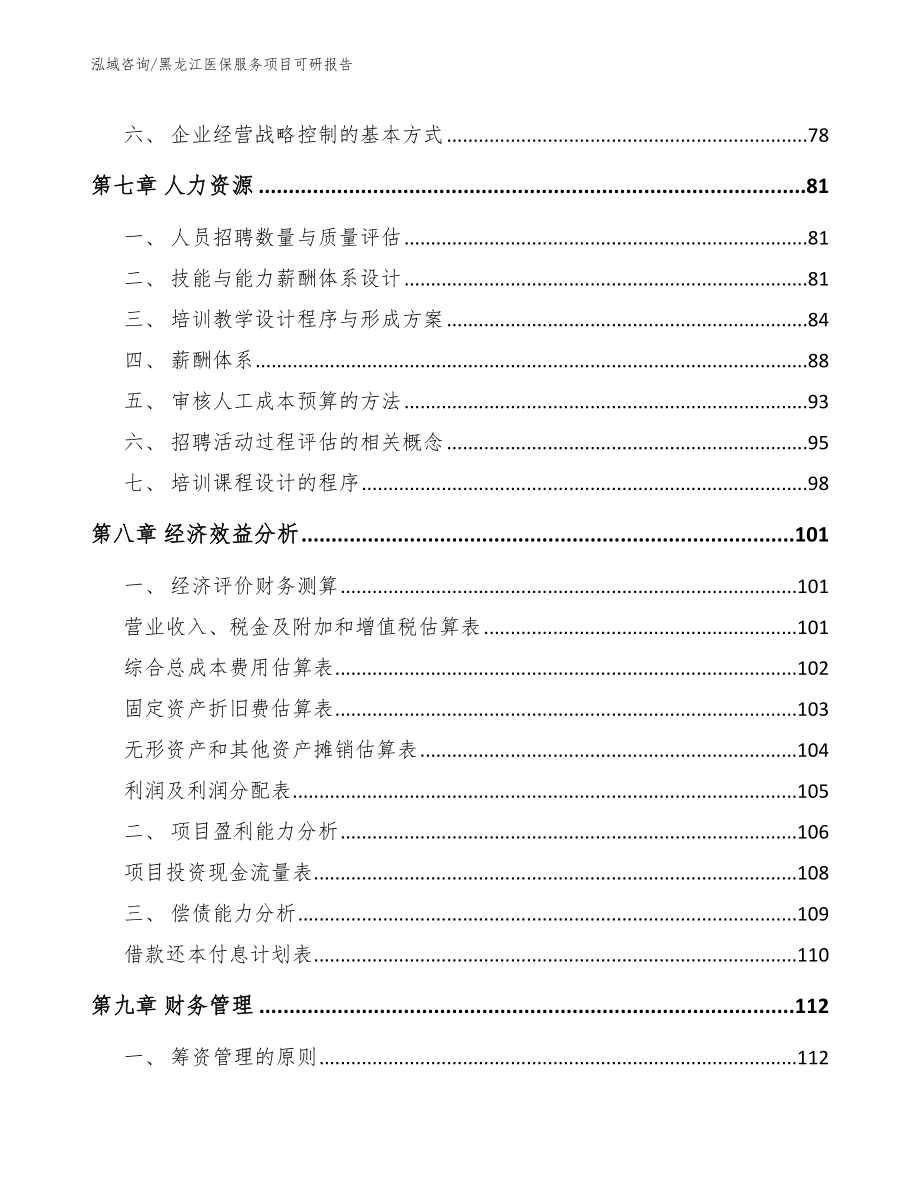 黑龙江医保服务项目可研报告【参考模板】_第4页