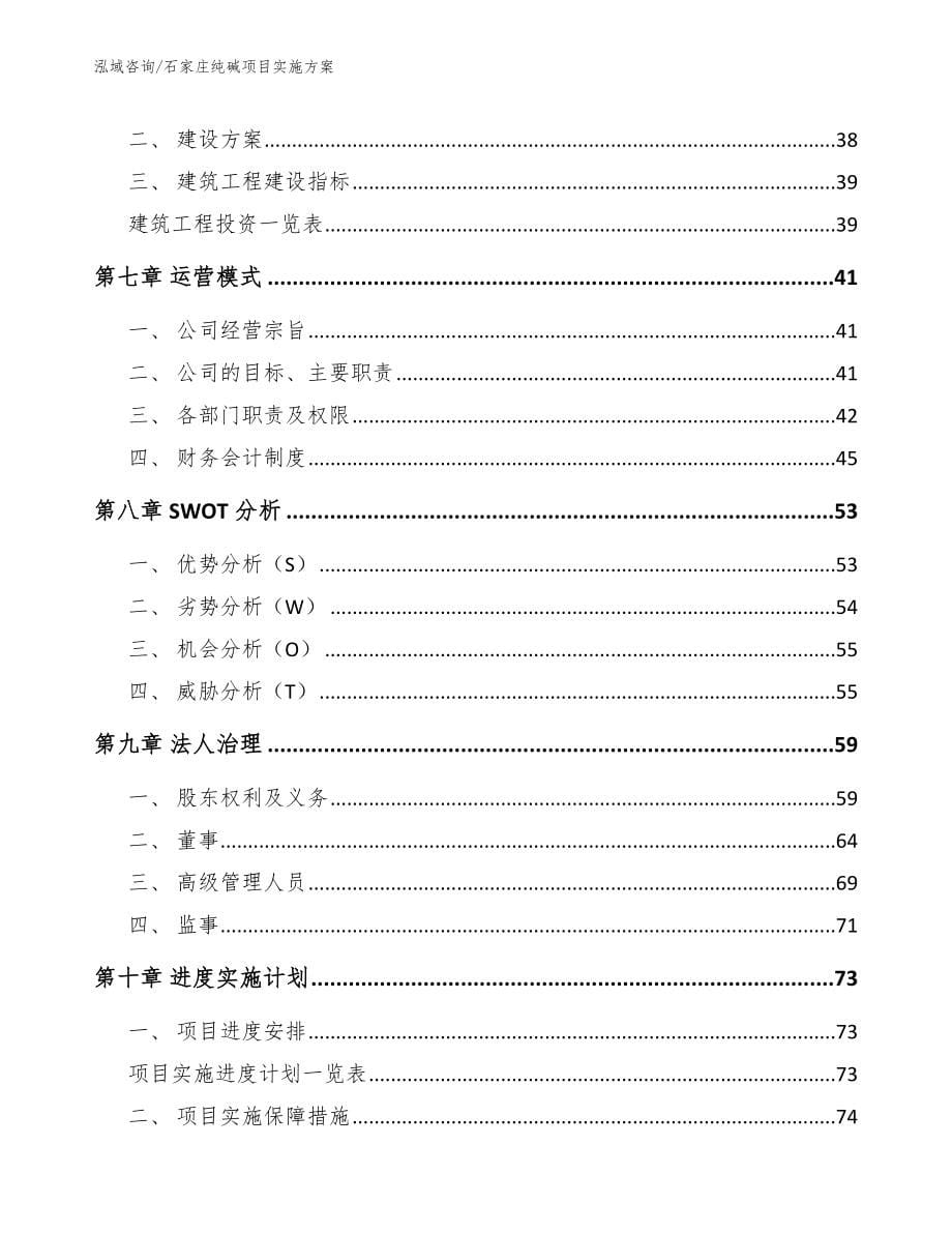 石家庄纯碱项目实施方案【模板范文】_第5页