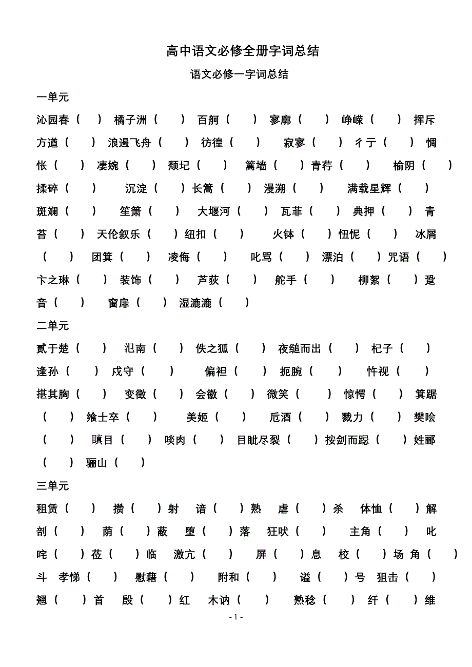 高中语文必1-5字词总结.doc_第1页