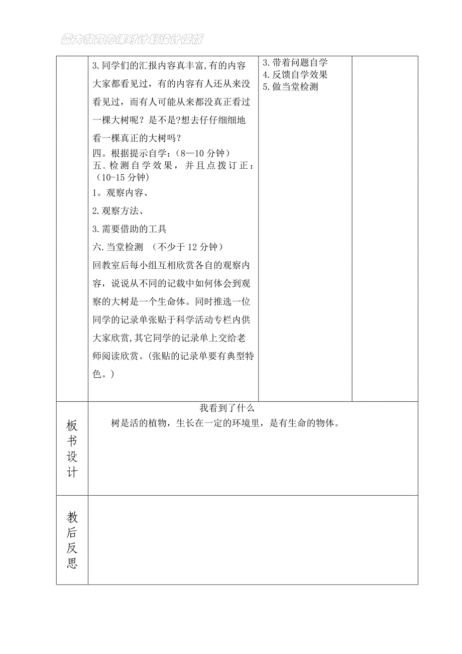 教案模板(课时计划)_第4页