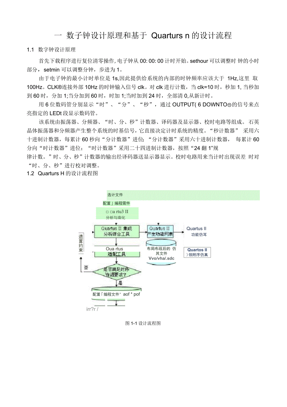 数字钟设计初级版资料_第1页