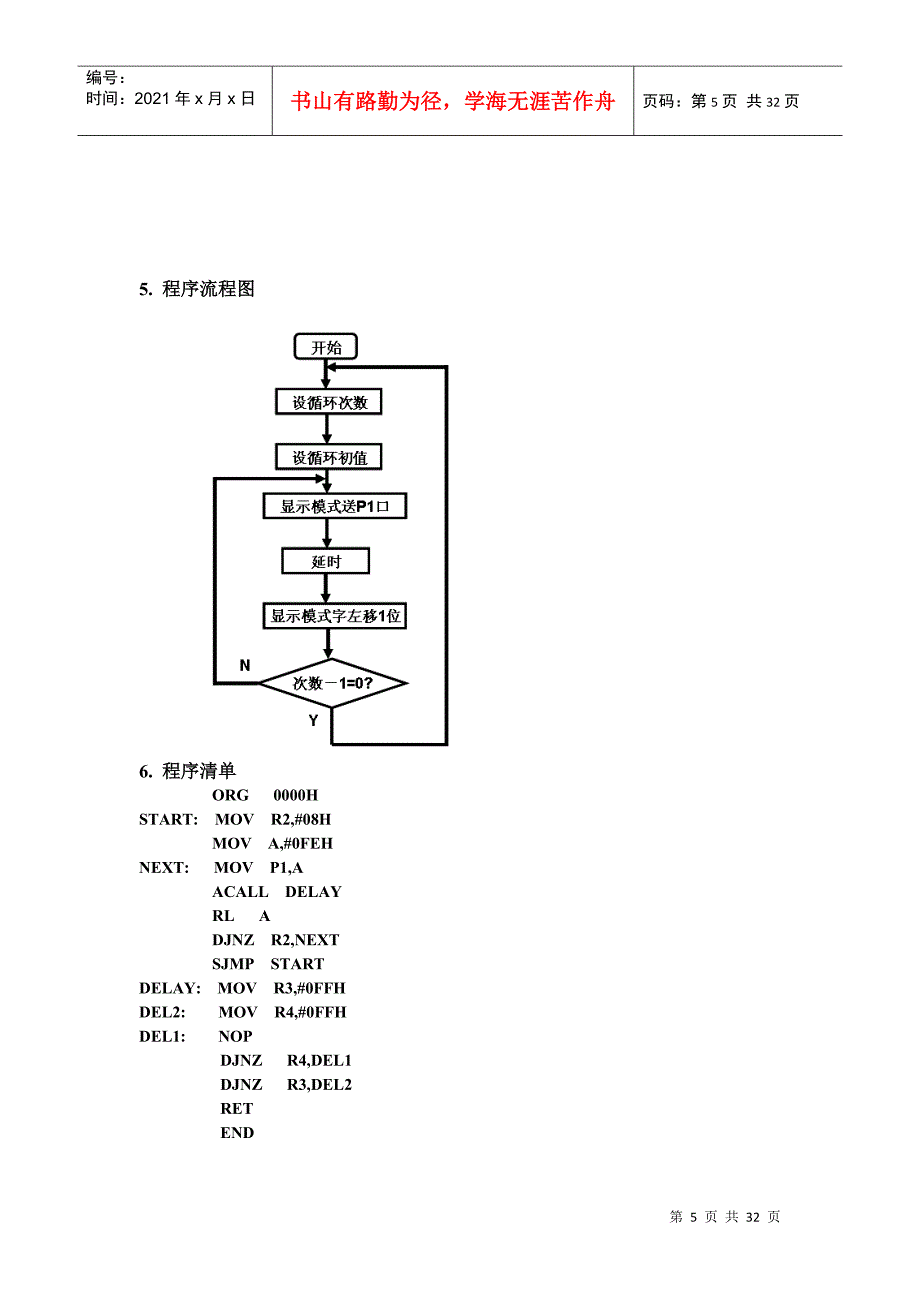 单片机应用技术与实训项目(DOC30页)_第5页