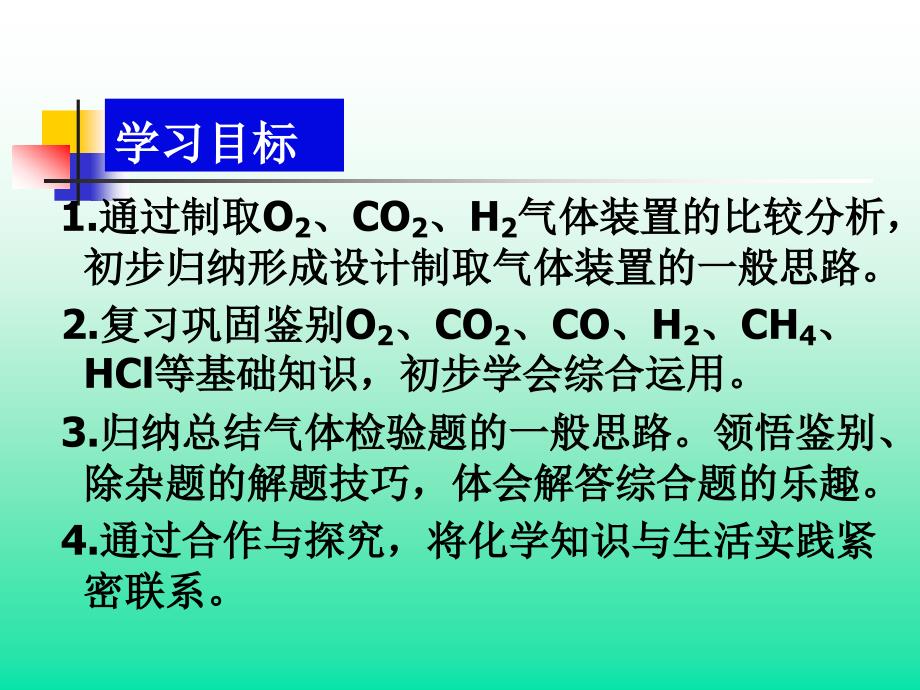 名校联盟江苏省南通市川港中学九年级化学复习课件气体的制取鉴别除杂和综合运用_第2页