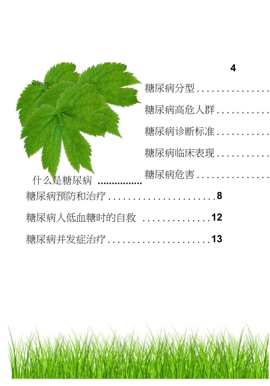 psbh宣传资料--糖尿病宣传手册教学文案_第3页