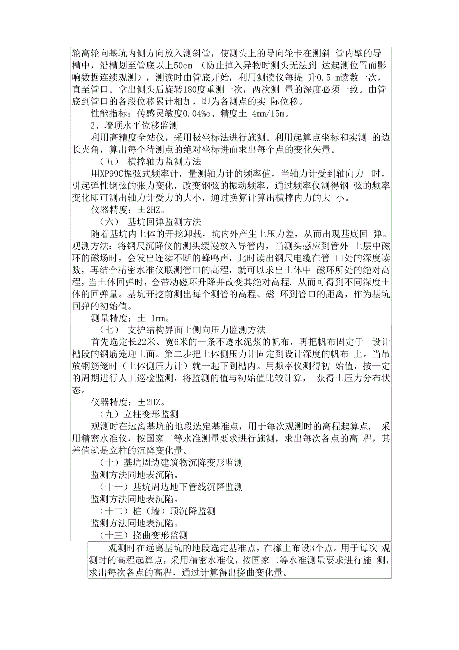 沉降观测方案技术交底_第2页