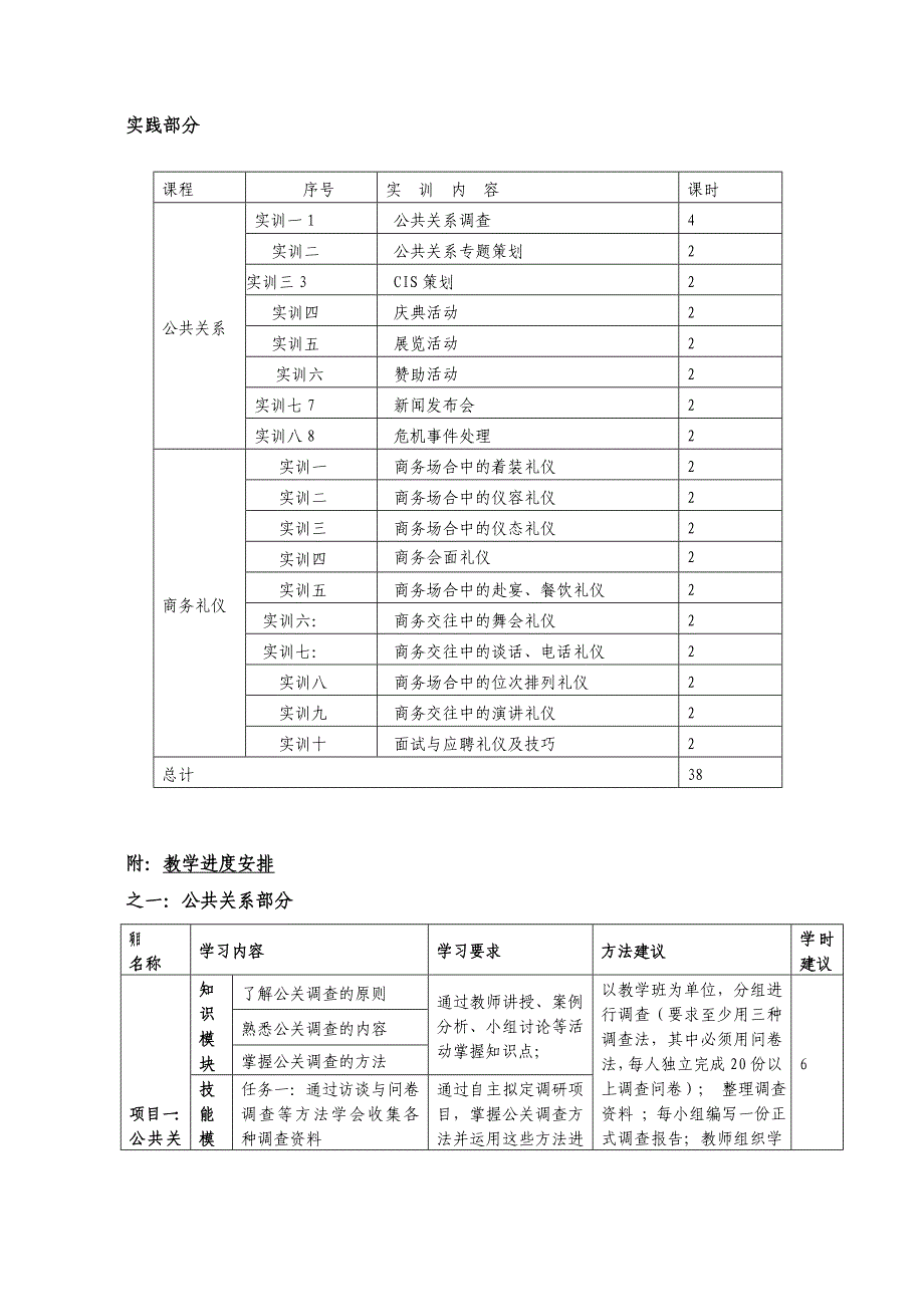 公关与商务礼仪课程标准417_第3页